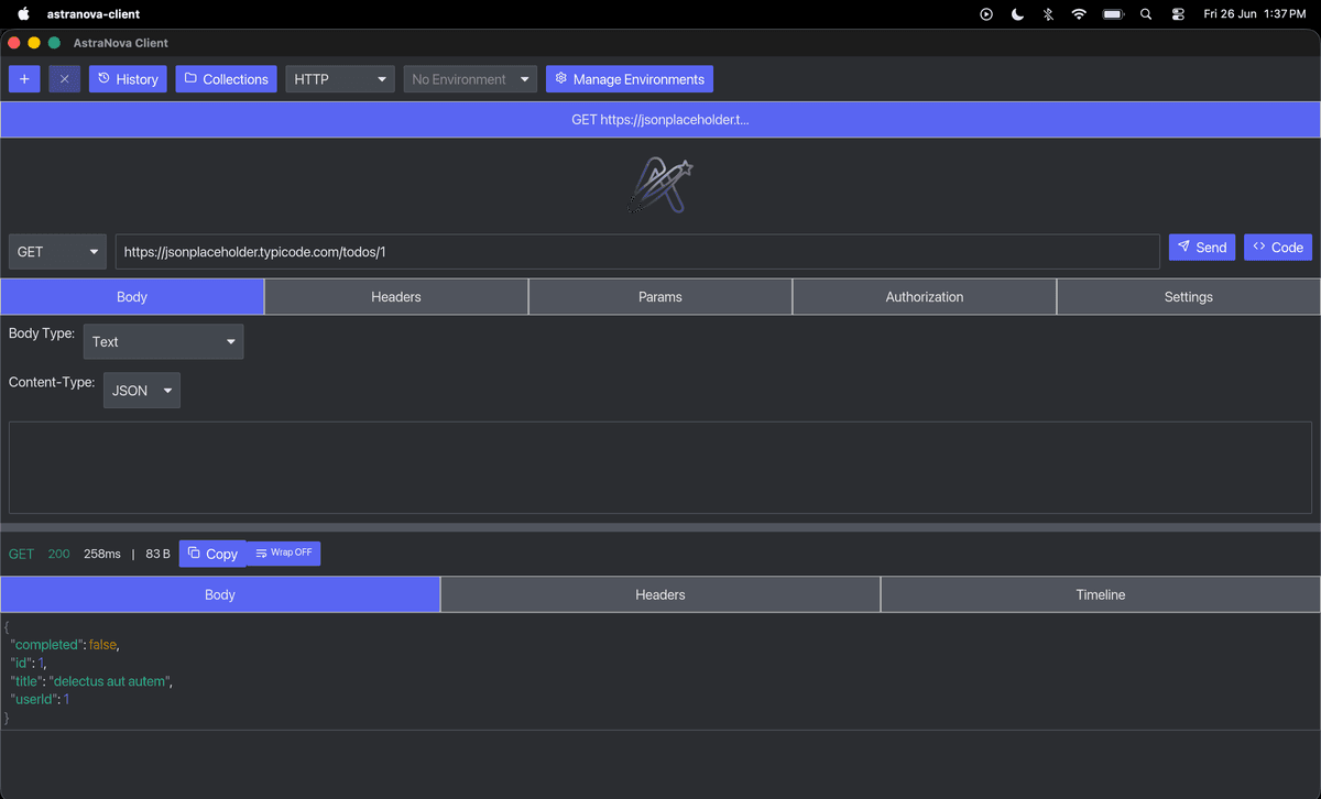 Request Builder Screen